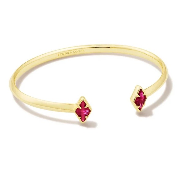 Kendra Scott Jewelry - NWT Kendra Scott Gold Kinsley Cuff Bracelet in Raspberry Illusion